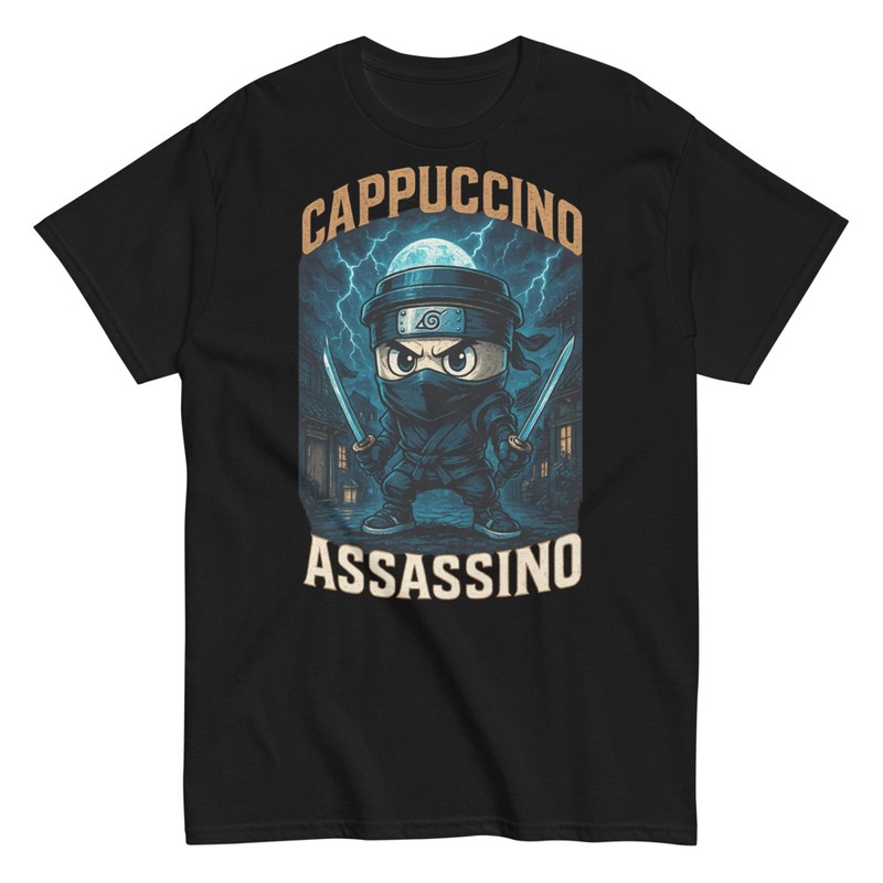 Camisetas: Ninja Café Asesino Luna Tormenta