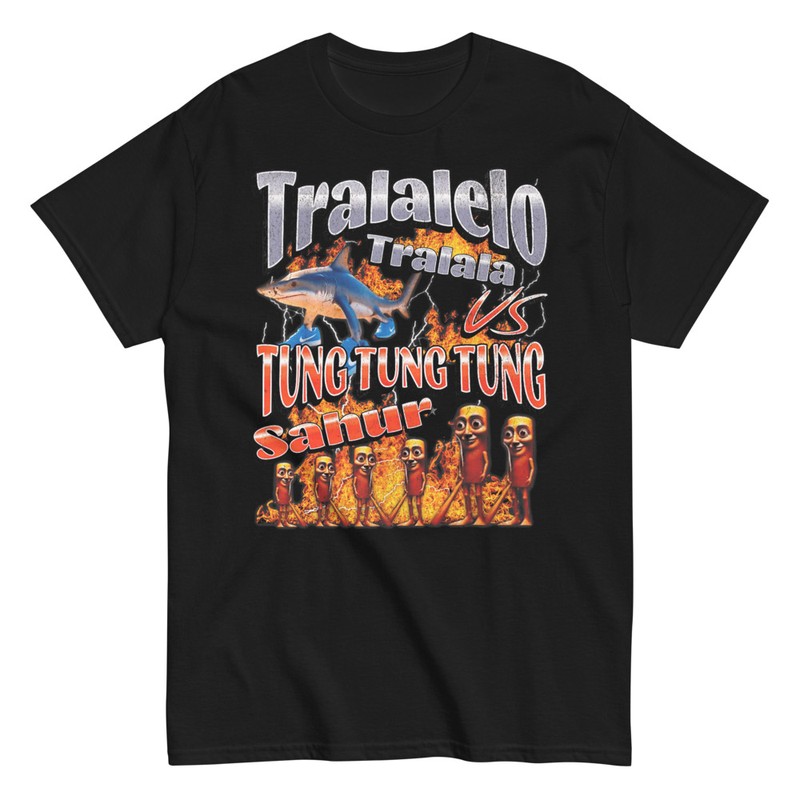 Camisetas: Tralalelo Vs Tung Tung Tung Meme