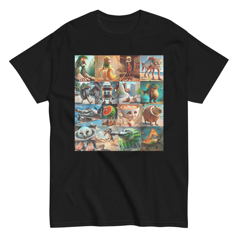 Camisetas: Collage Personajes Brainrot Divertido