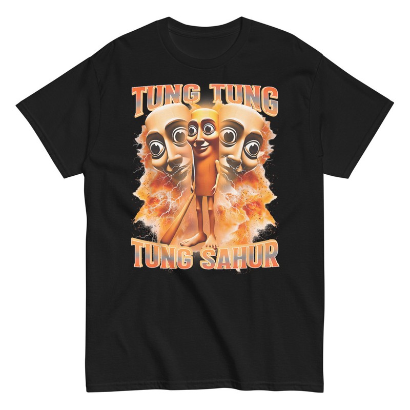 Camisetas: Tung Tung Sahur Intenso Brainrot