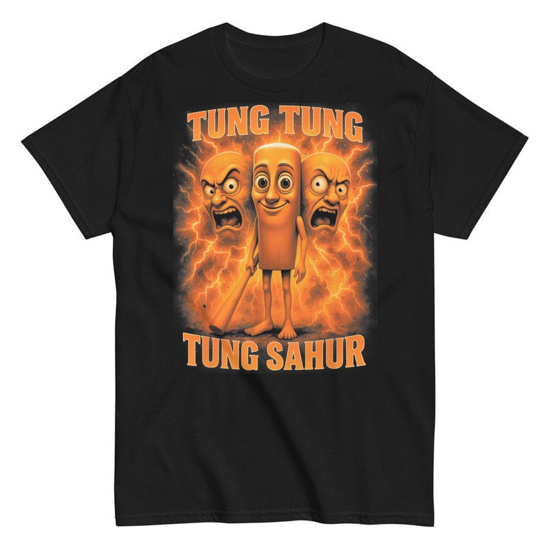 Camisetas: Tung Tung Sahur Energía Meme