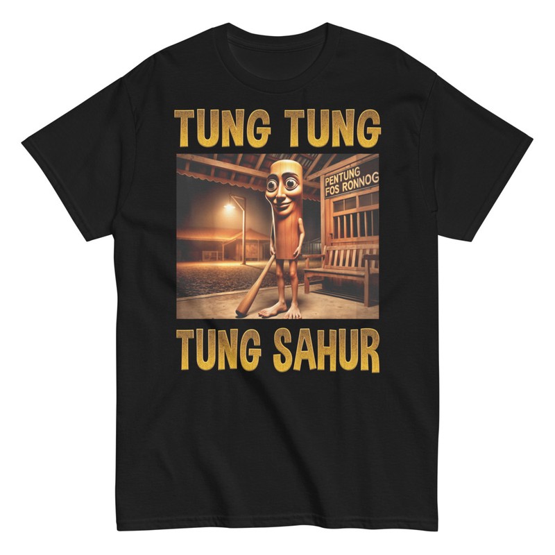 Camisetas: Tung Tung Sahur Bat Noche Meme