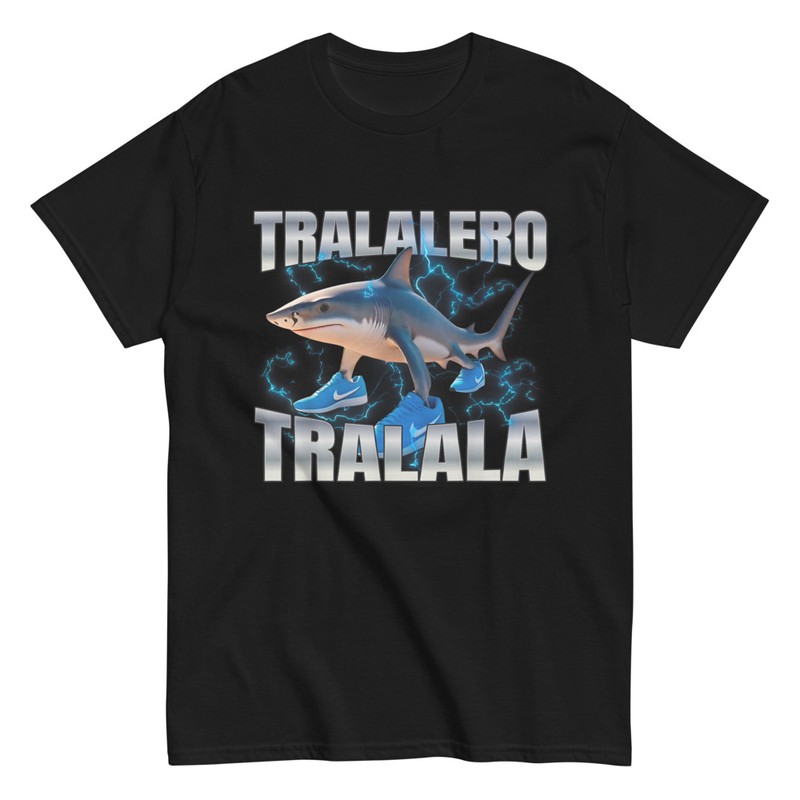 Camisetas: Tiburón Tralalero Tralala Rayos
