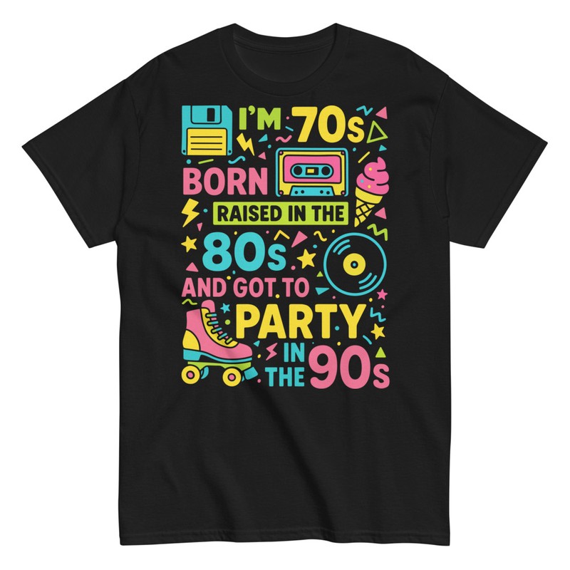 Camisetas: Nacido en los 70 Criado en los 80