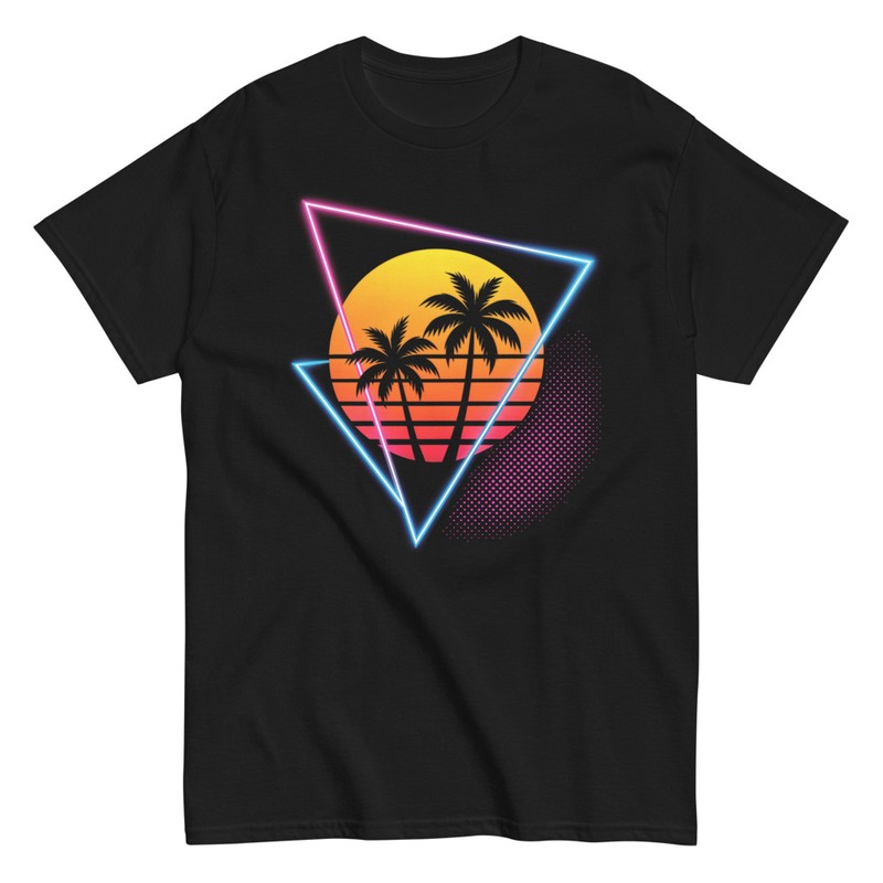 Camisetas: Atardecer Neón Sunset Vibes