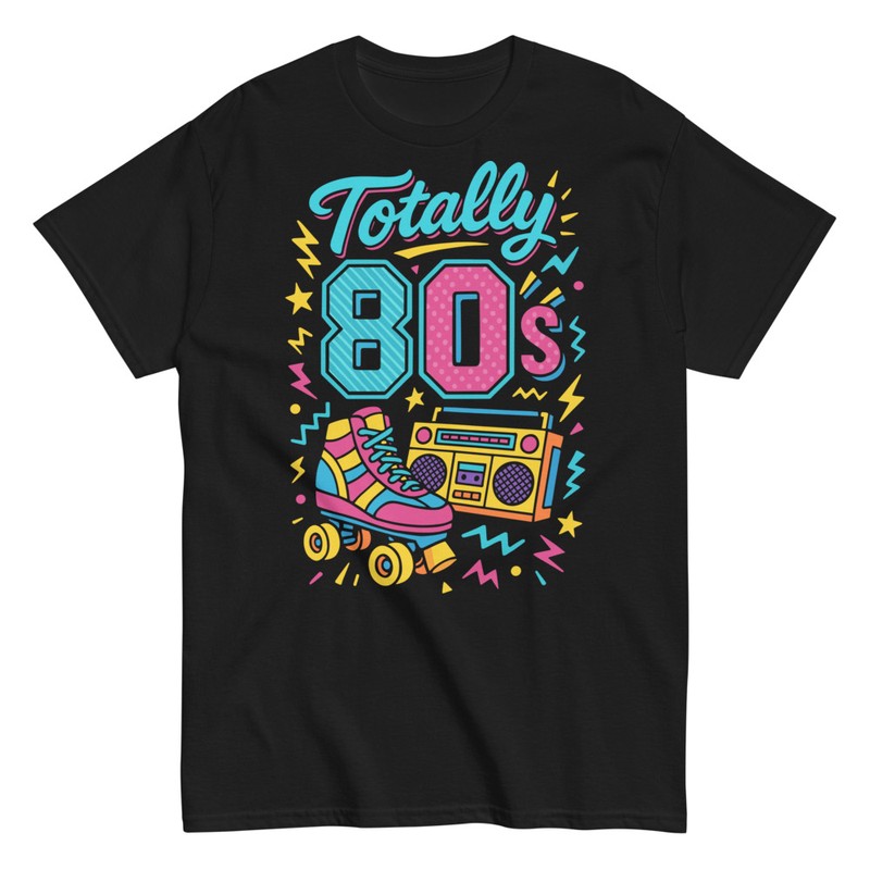 Camisetas: Totally 80s Patín y Radiocassette