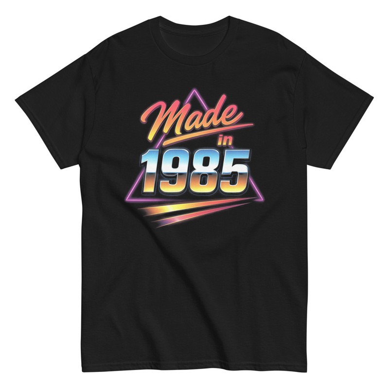 Camisetas: Made in 1985 Estilo Retro 80s Neón