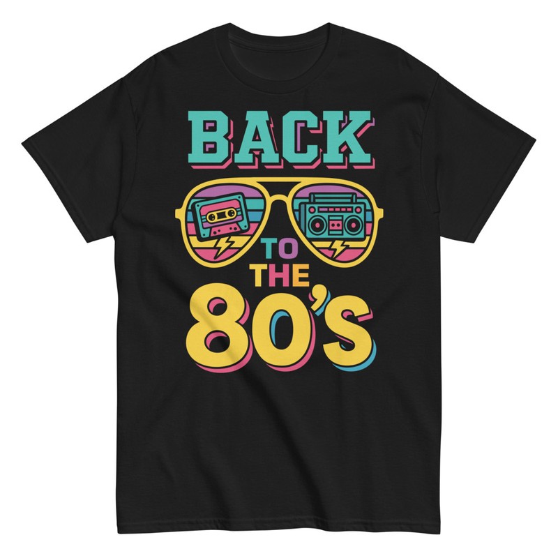 Camisetas: Back to the 80s Cassette Boombox