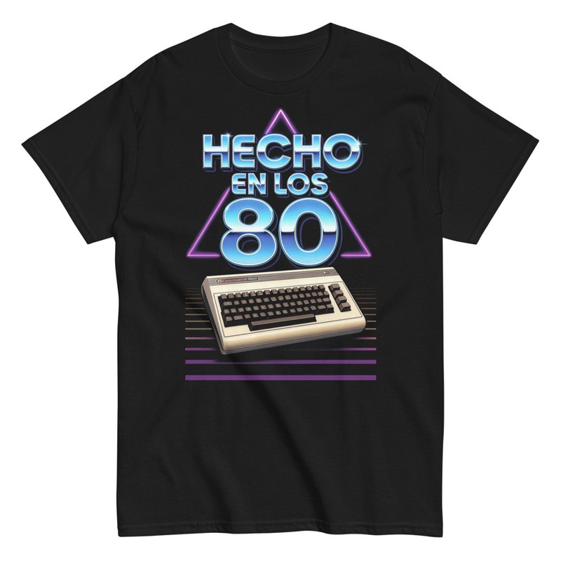 Camisetas: Hecho en los 80 Commodore 64