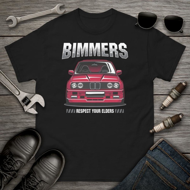 Camisetas: BIMMERS RESPECT YOUR ELDERS