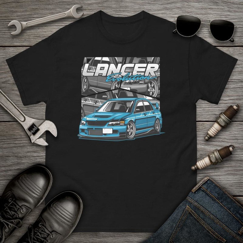 Camisetas: Coche Tuning JDM Lancer Evolution