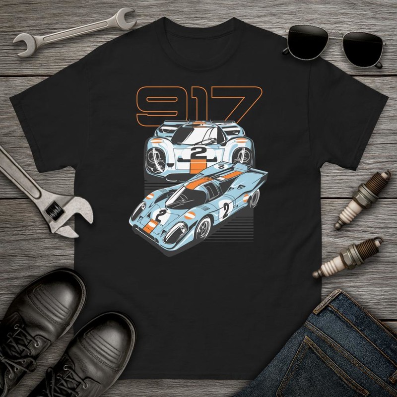 Camisetas: Coche Carreras 917 Le Mans