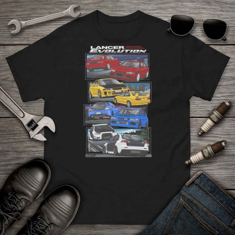 Camisetas: Lancer Evolution Collage