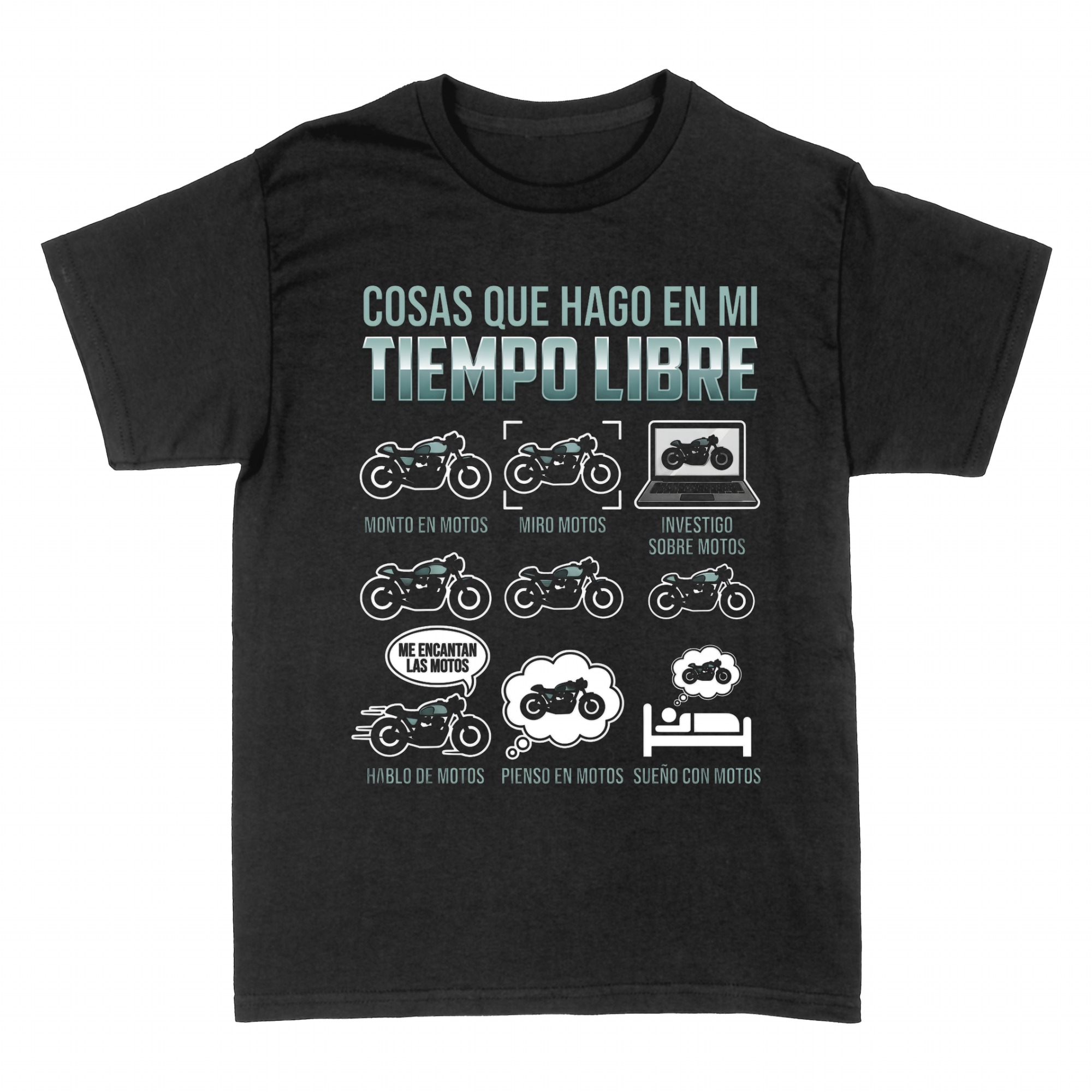 Camisetas: Motero Cosas Que Hago En Mi Tiempo Libre Moto