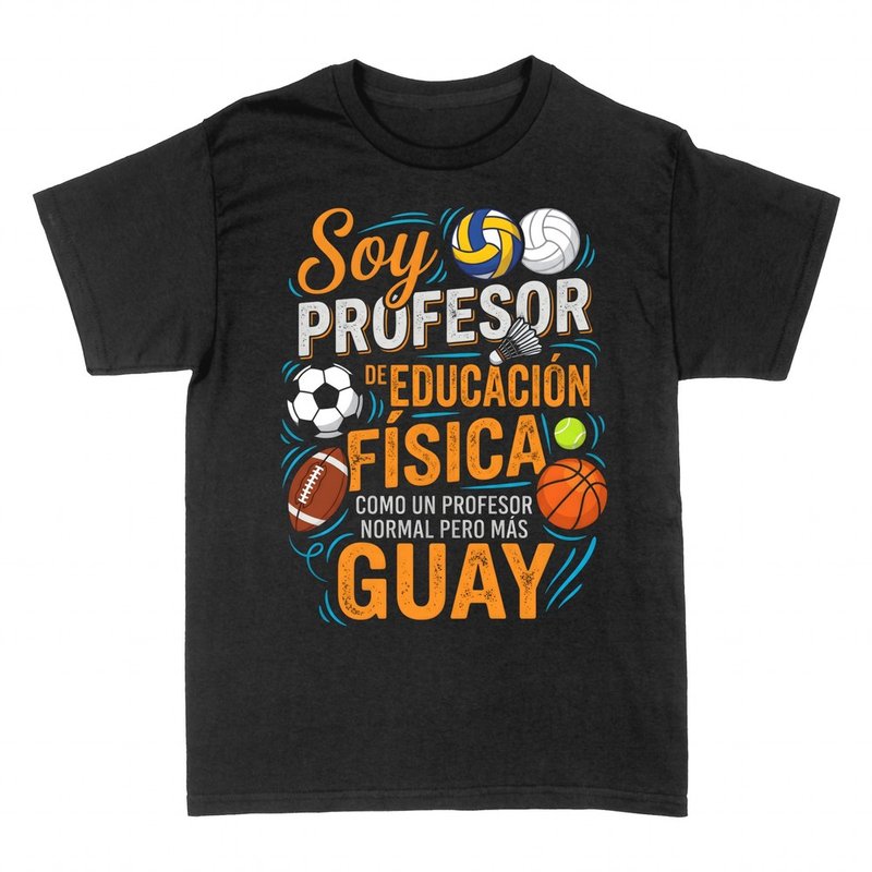 Camisetas: Profesor de educaci&oacute;n f&iacute;sica m&aacute;s guay