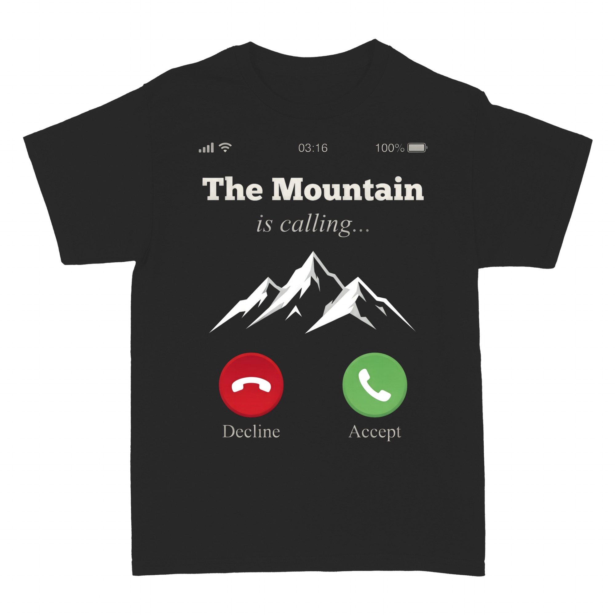 Camisetas: Llamada de La Monta&ntilde;a Senderismo Naturaleza