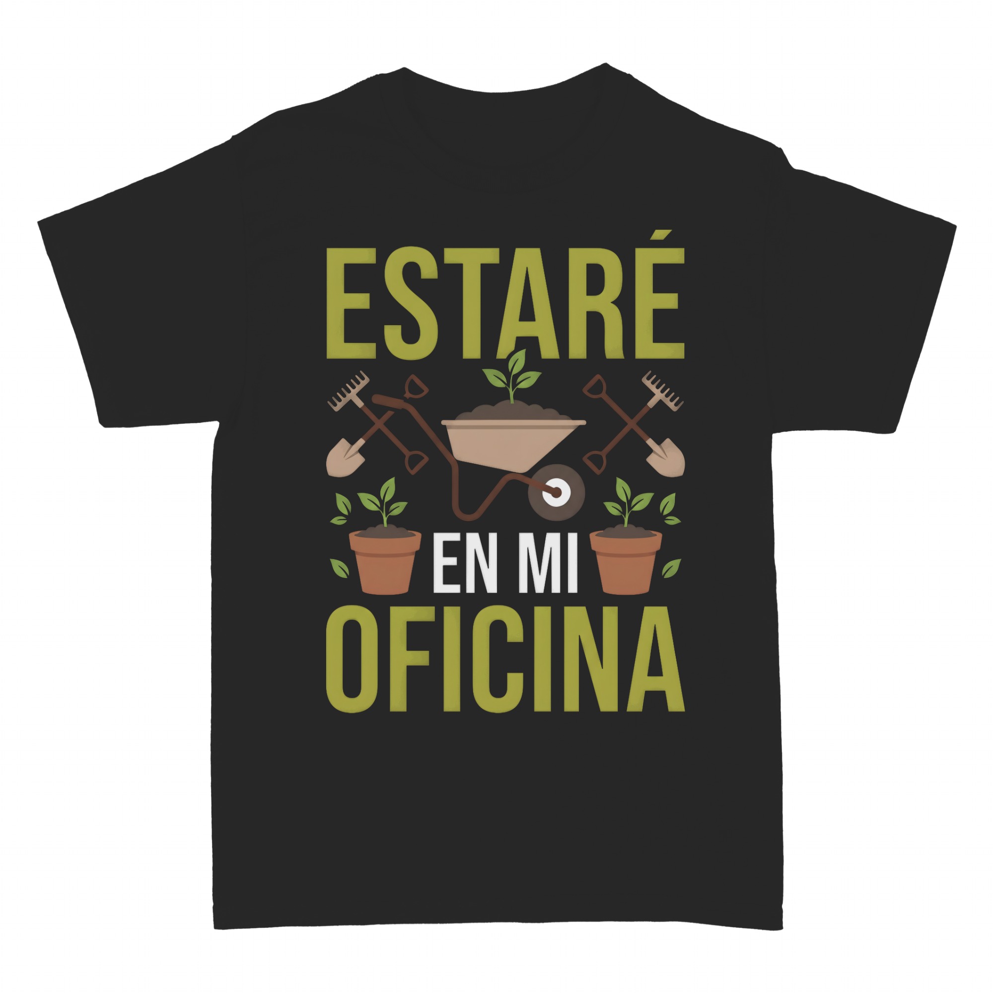 Camisetas: Estar&eacute; En Mi Jard&iacute;n Dise&ntilde;o para Jardinero