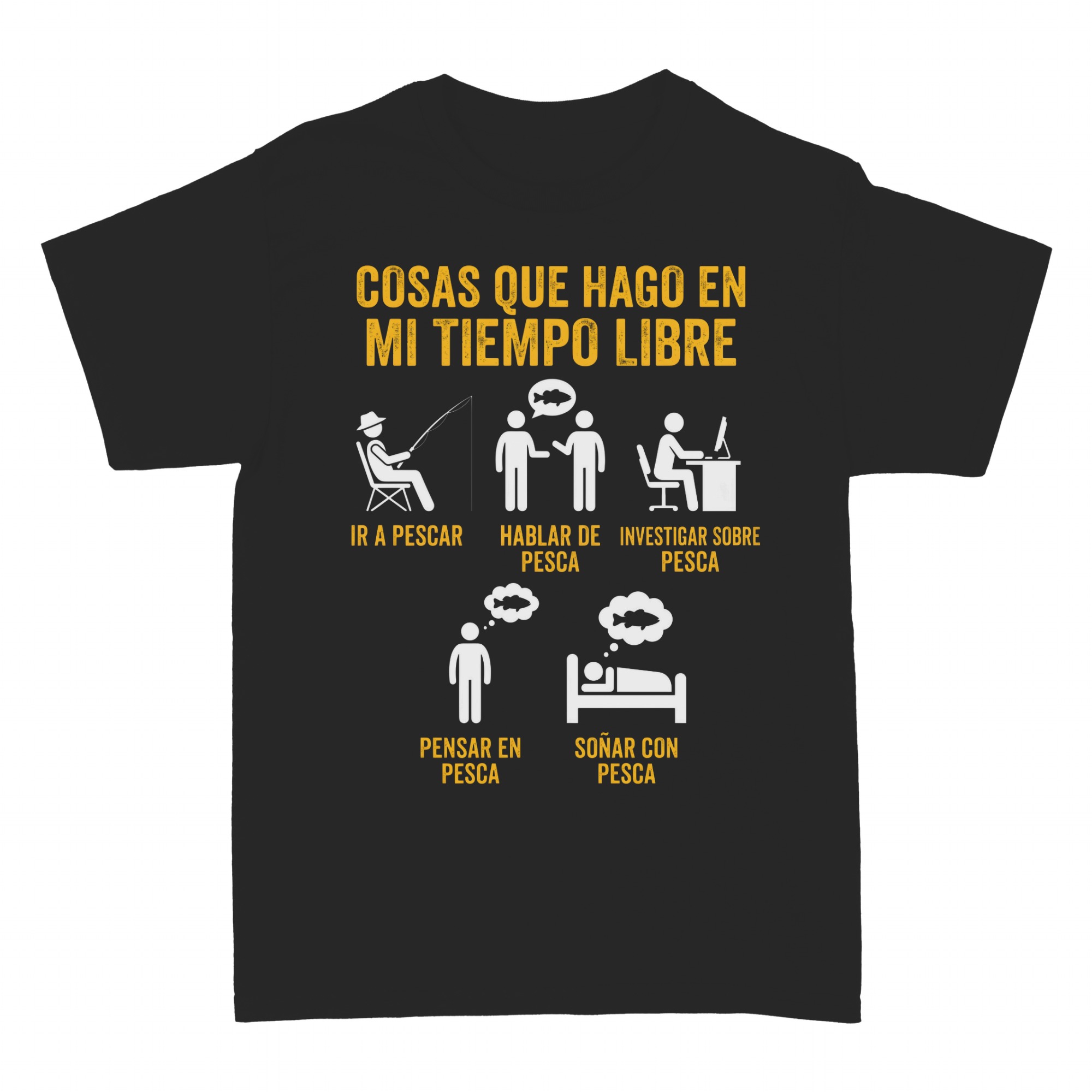 Camisetas: Pescador Cosas Que Hago En Mi Tiempo Libre Pesca