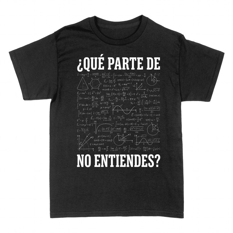 Camisetas: &iquest;Qu&eacute; parte de no entiendes? ecuaciones