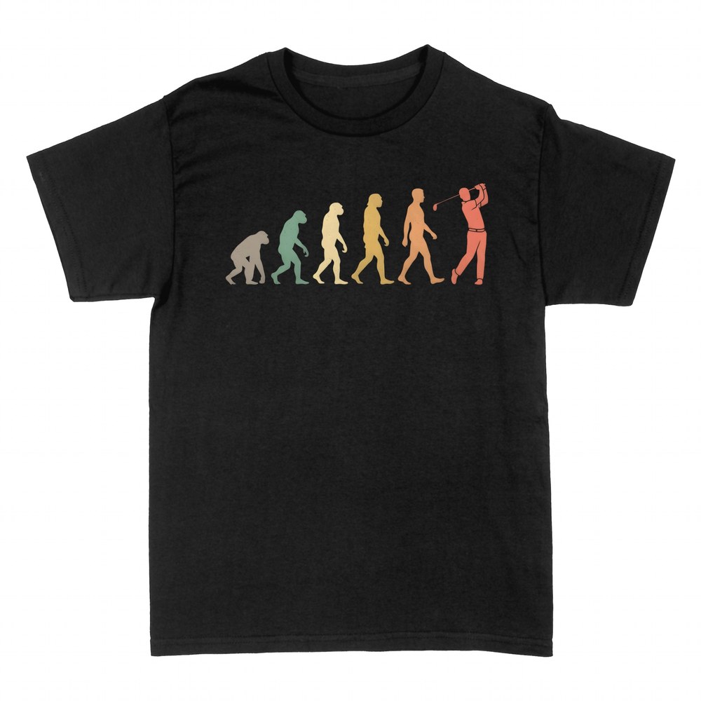 Camisetas: Evoluci&oacute;n del golfista con palo