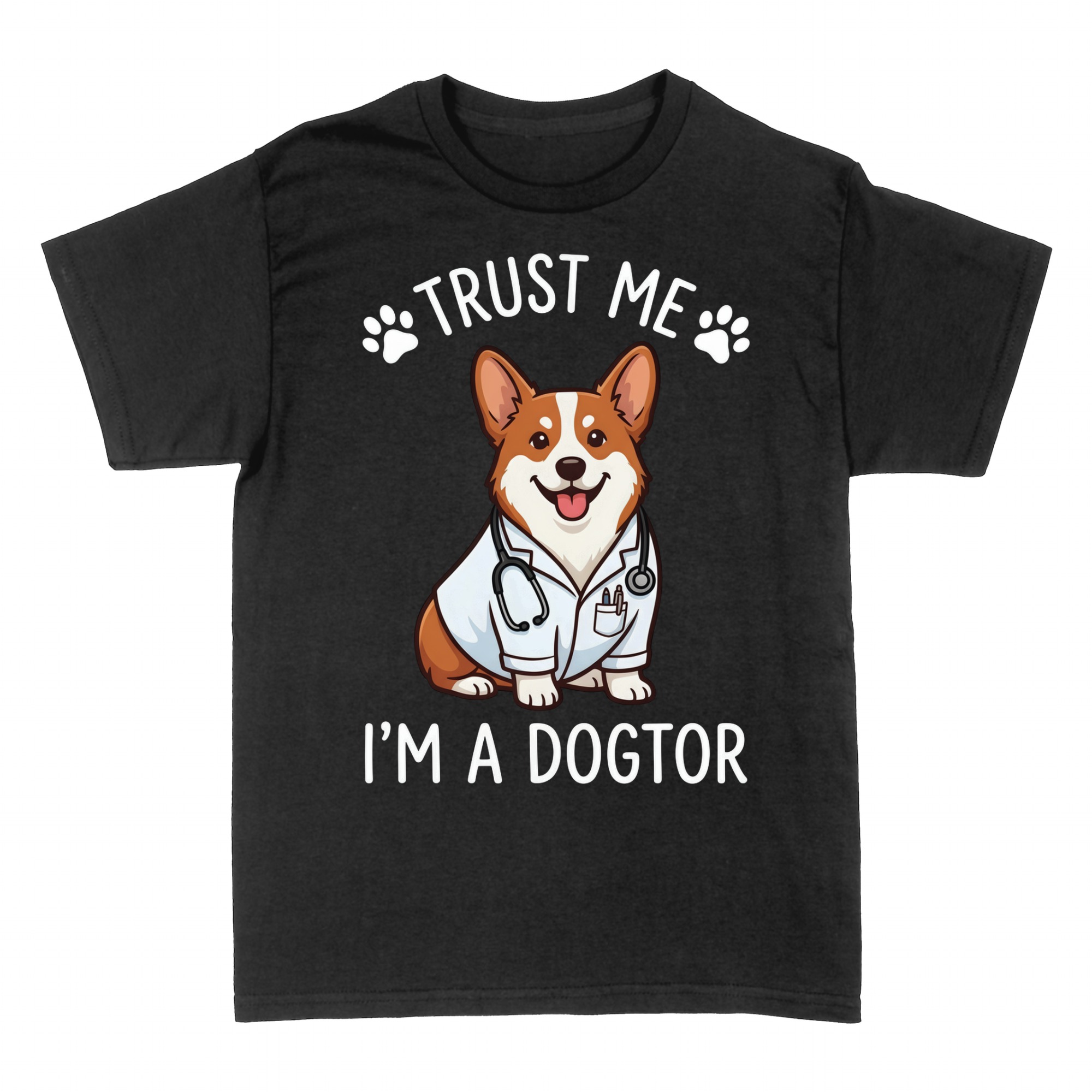 Camisetas: Trust Me Veterinario Corgi