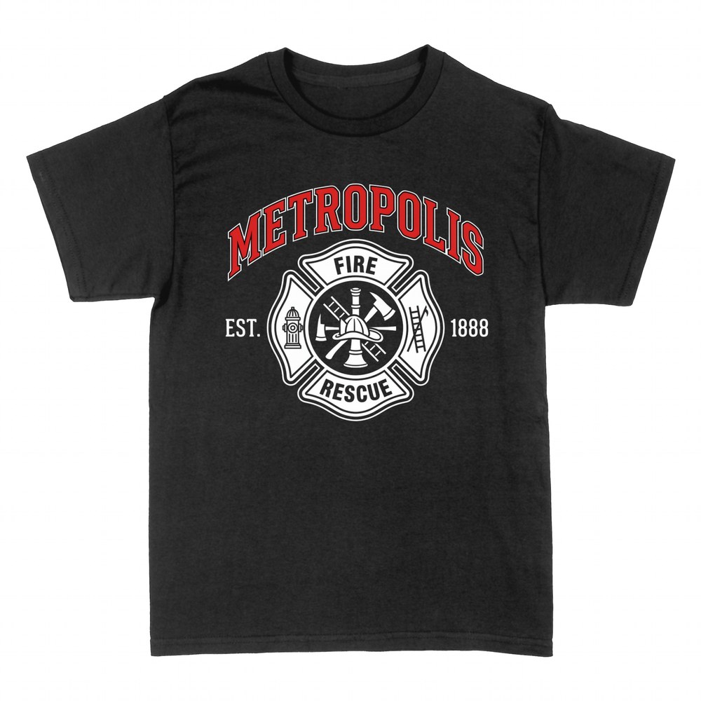 Camisetas: Emblema bomberos Metropolis Fire Rescue