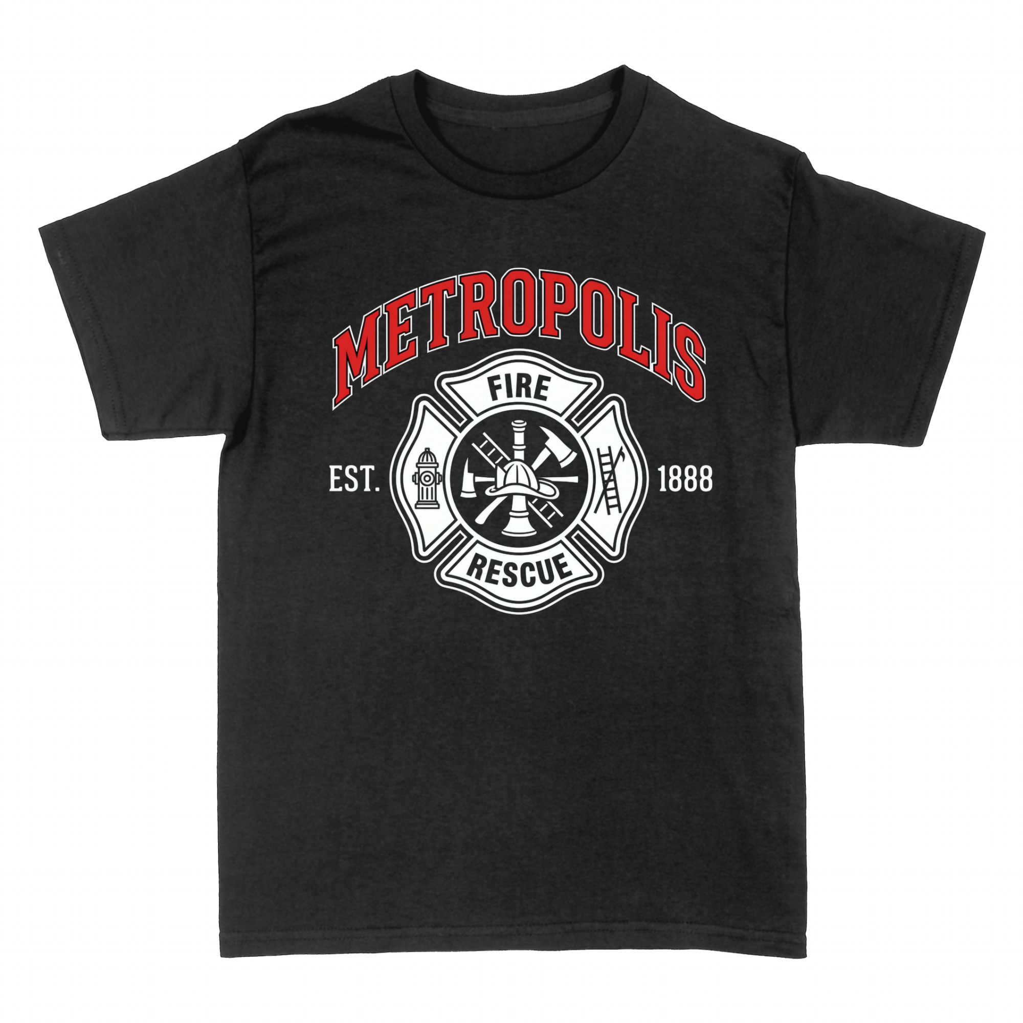 Camisetas: Vigile del Fuoco Emblema Metropolis Pompieri