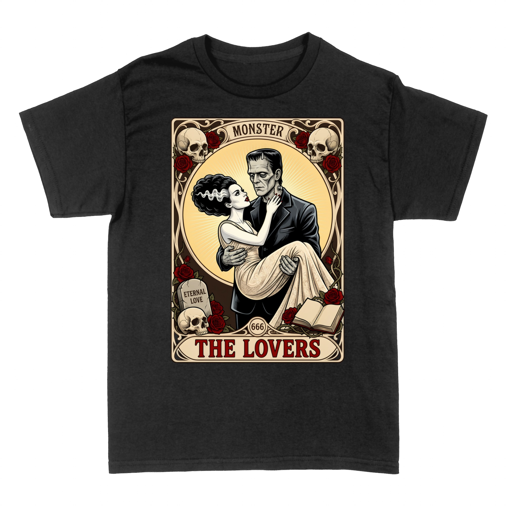 Camisetas: Carta Tarot G&oacute;tica Enfermera Monstruo