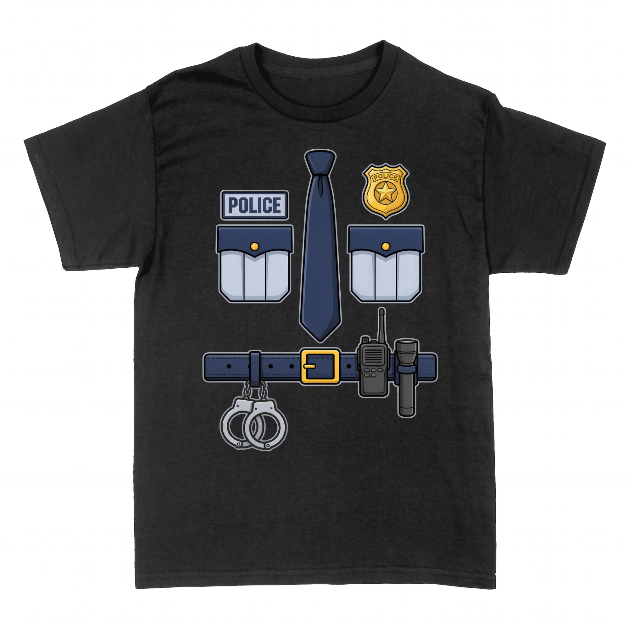 Camisetas: Disfraz Uniforme de Polic&iacute;a