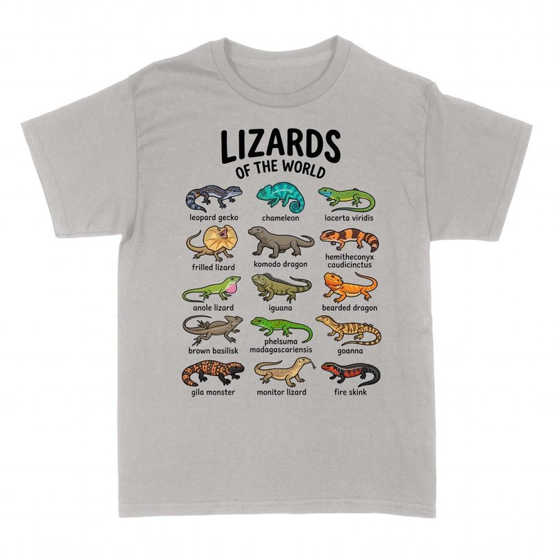Camisetas: Gu&iacute;a de Especies de Lagartos