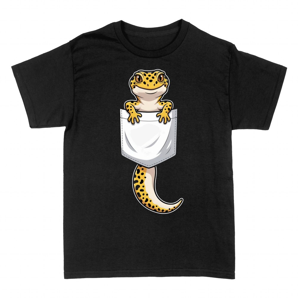 Camisetas: Gecko leopardo en el bolsillo