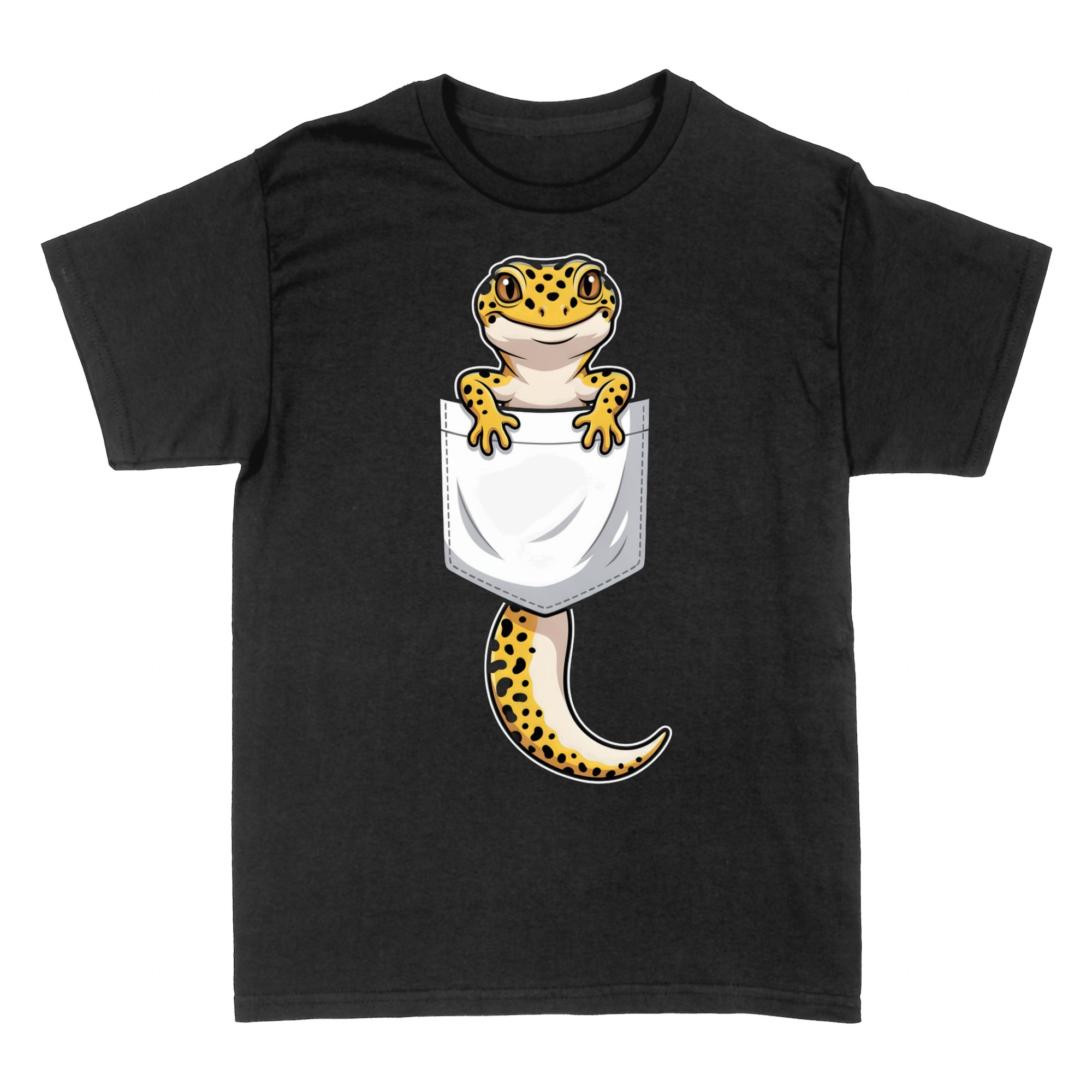 Camisetas: Gecko Leopardo Lindo en Bolsillo