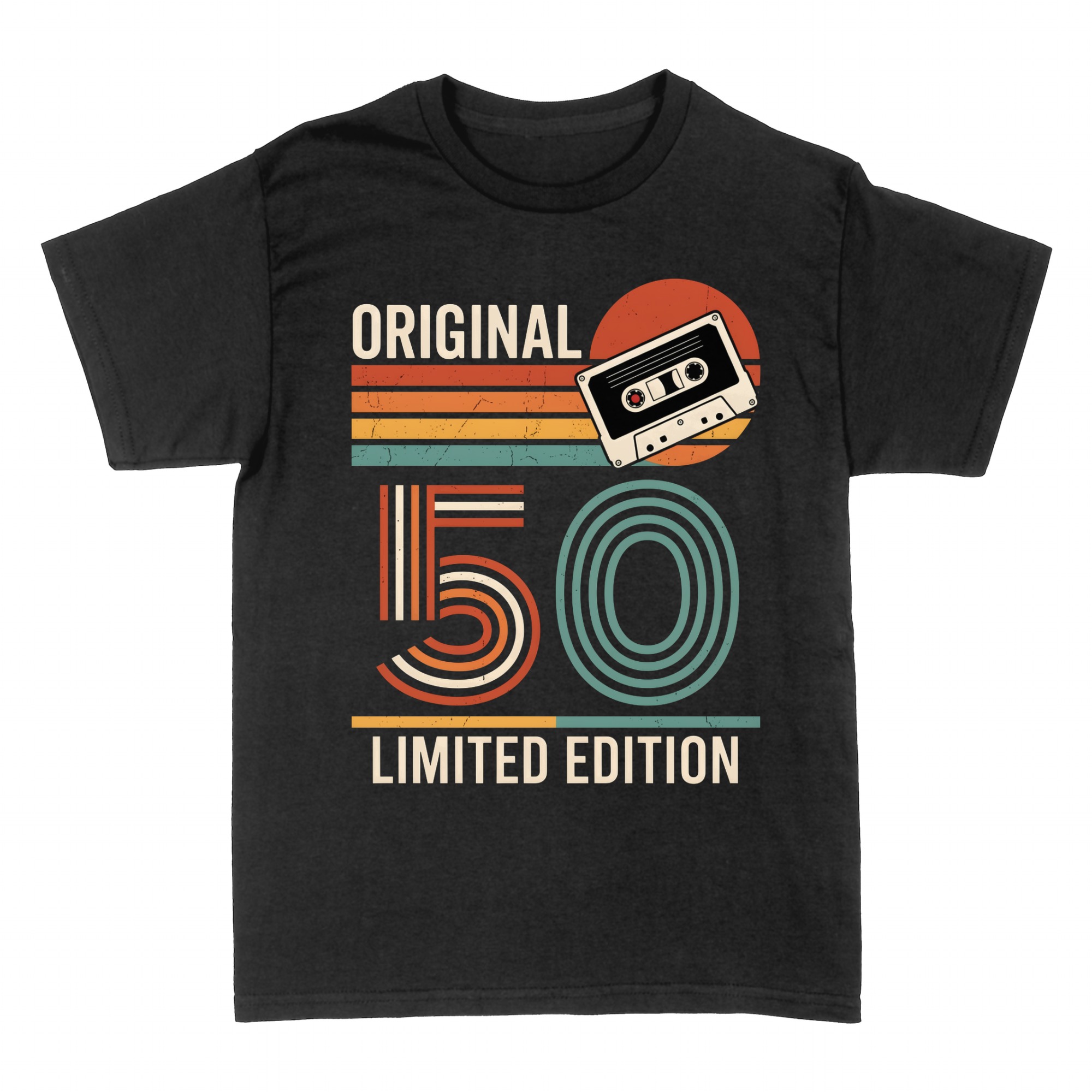 Camisetas: Cumplea&ntilde;os 50 retro casete