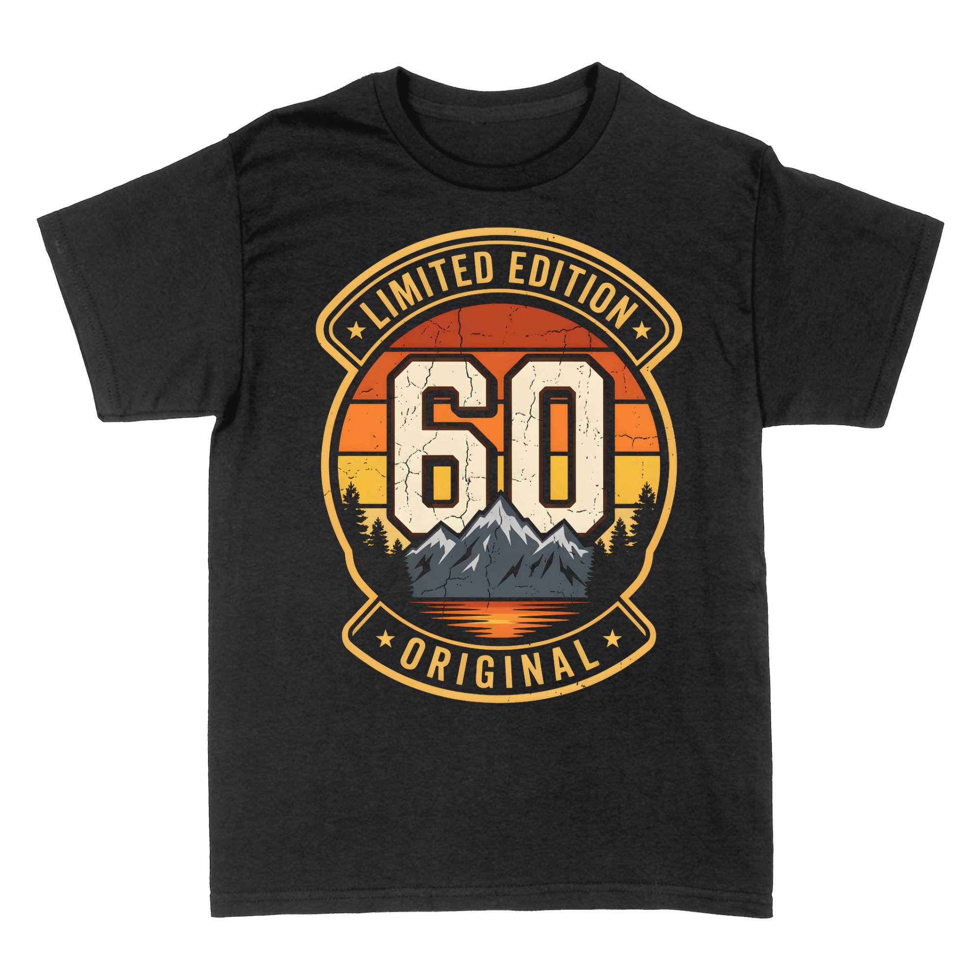 Camisetas: 60 cumplea&ntilde;os retro monta&ntilde;as
