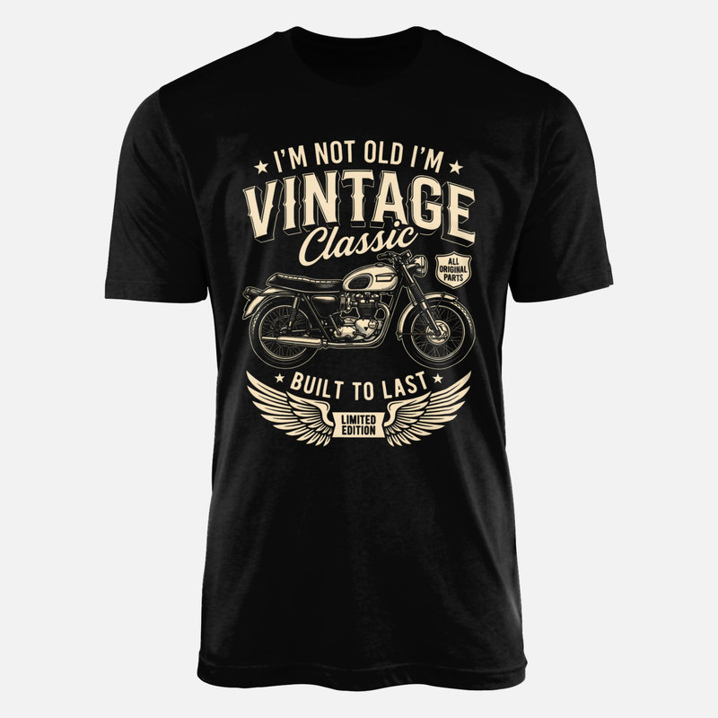 Camisetas: Moto cl&aacute;sica no soy viejo soy vintage