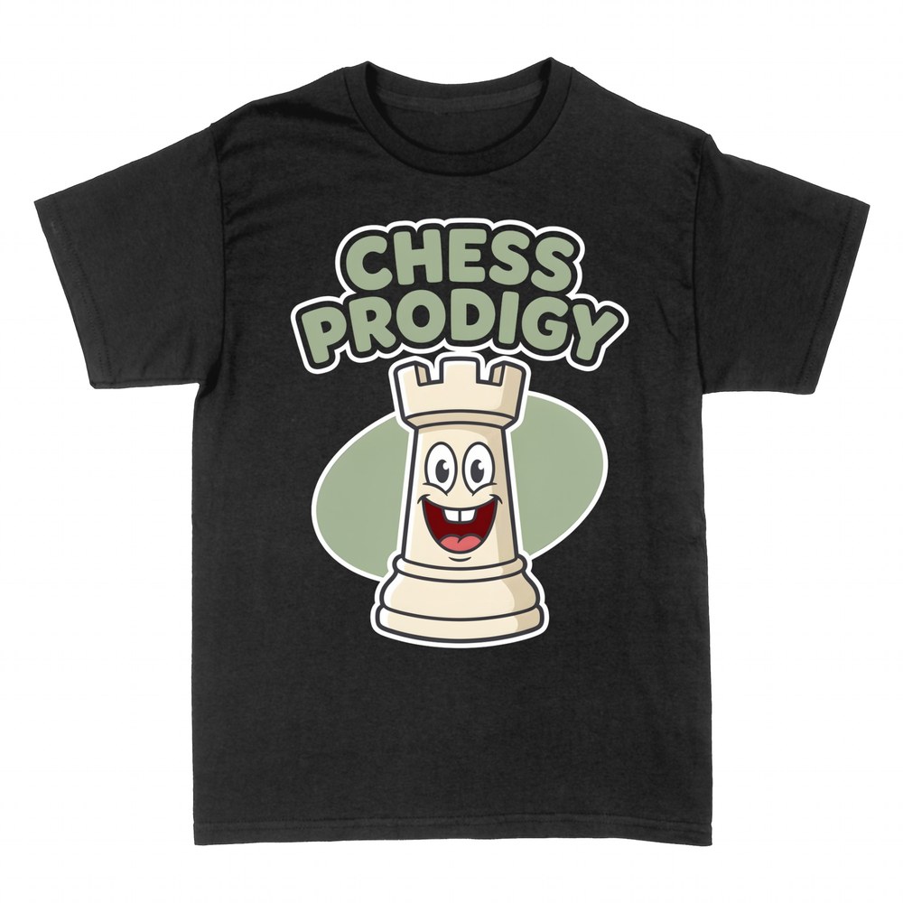 Camisetas: Prodigio del ajedrez con torre sonriente