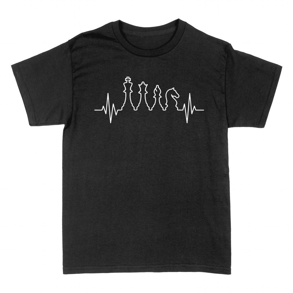 Camisetas: Latido convertido en piezas de ajedrez