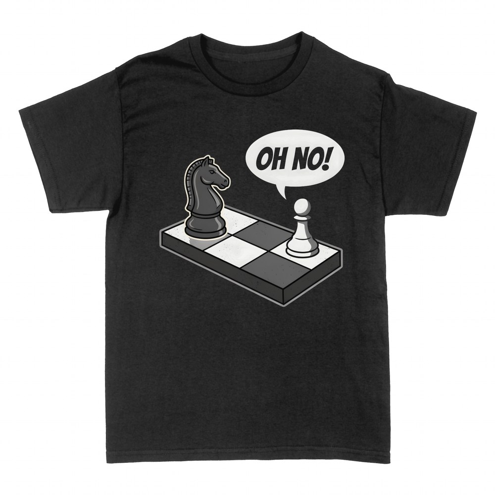 Camisetas: Ajedrez pe&oacute;n asustado OH NO