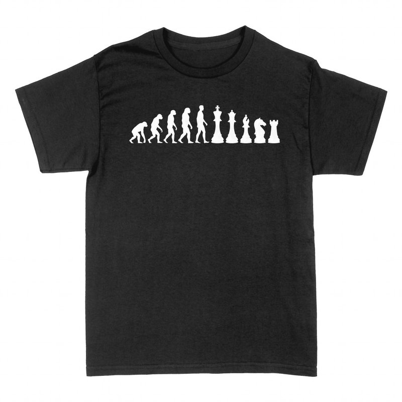 Camisetas: Evoluci&oacute;n del Hombre Ajedrez