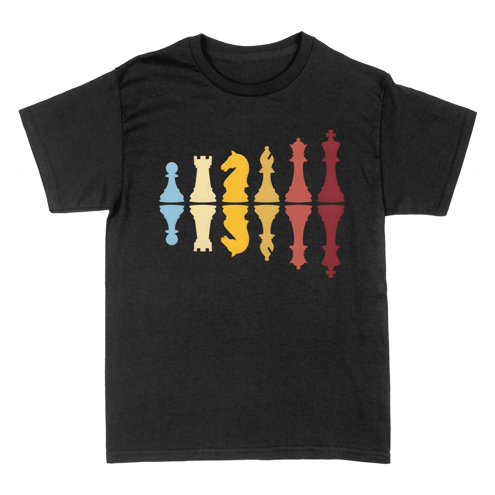 Camisetas: Piezas de ajedrez retro