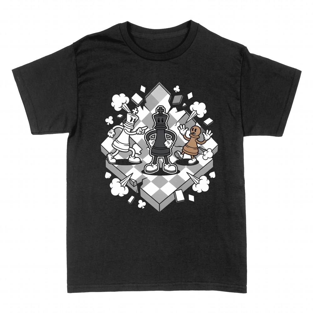 Camisetas: Piezas de ajedrez con dibujos animados