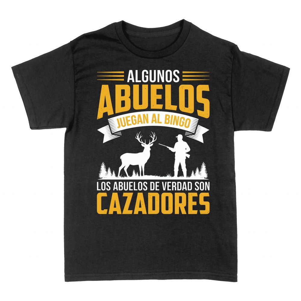 Camisetas: Abuelo cazador, no juega al bingo
