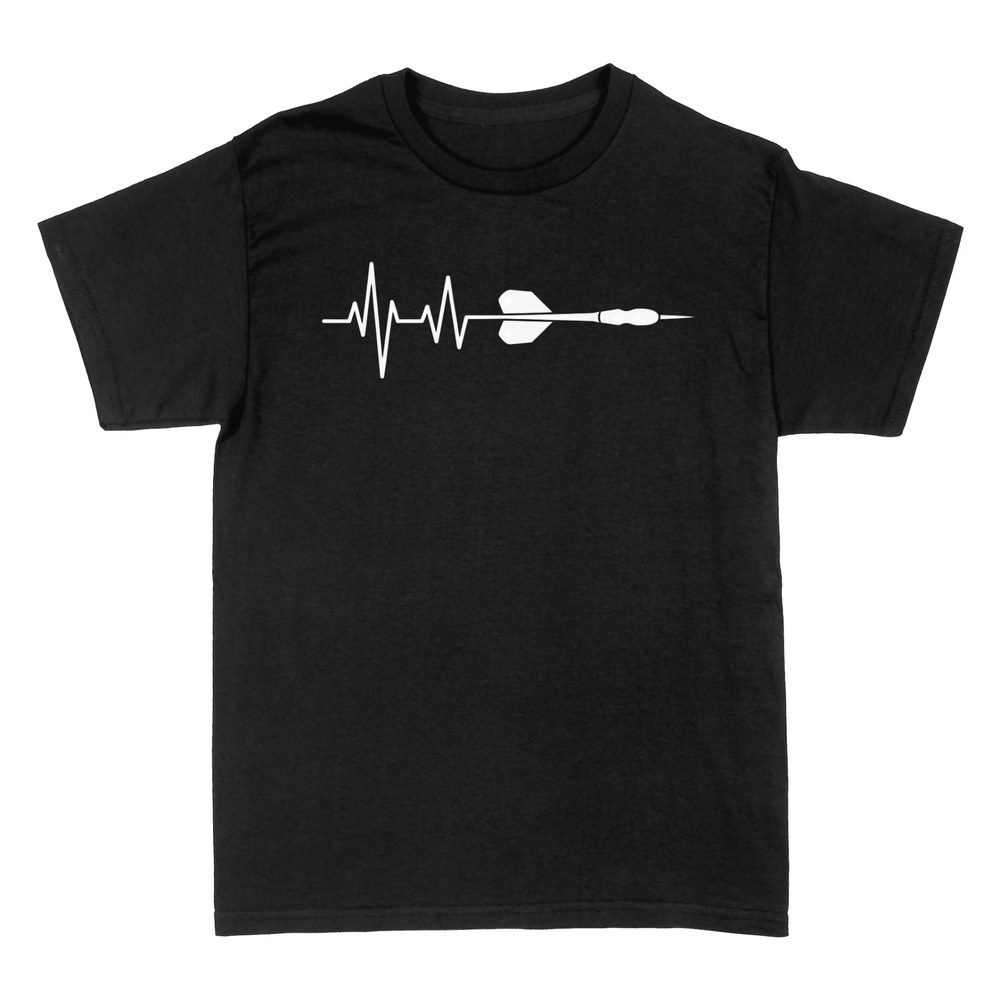 Camisetas: Latido de dardos con electrocardiograma
