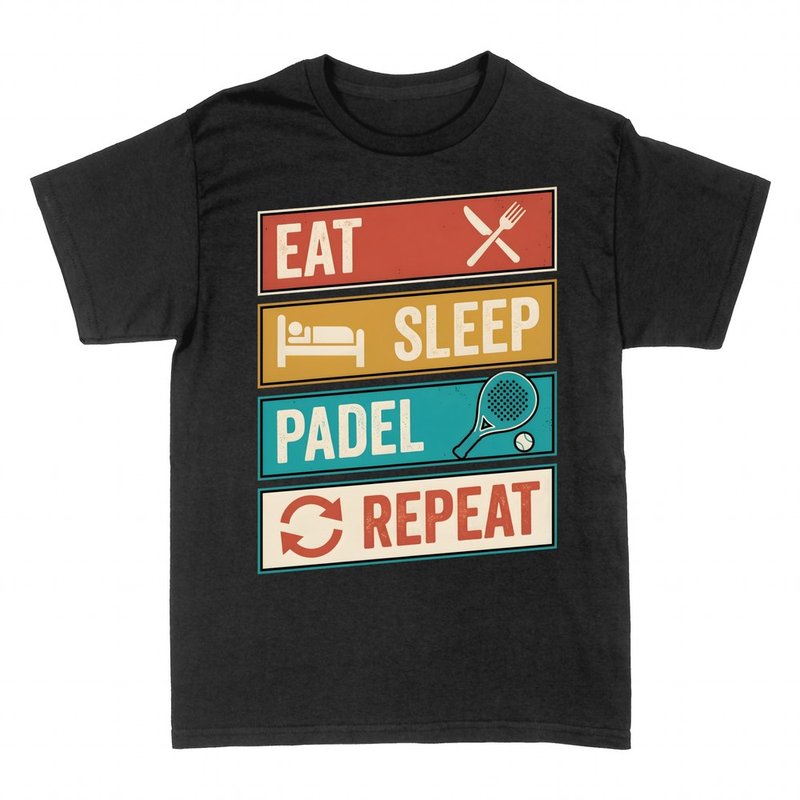 Camisetas: Comer dormir p&aacute;del repetir