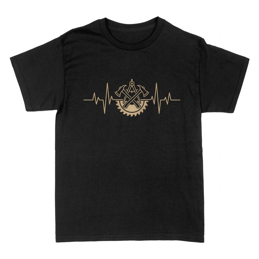 Camisetas: Latido con emblema de tejador