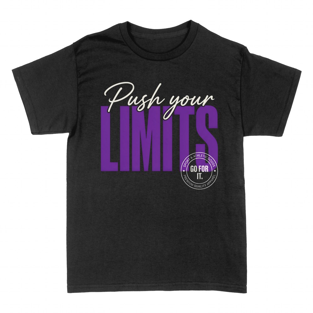 Camisetas: Push your Limits motivaci&oacute;n gym