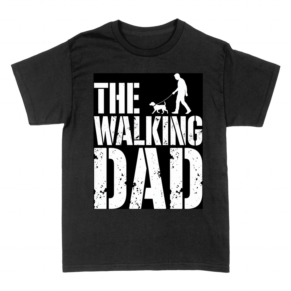 Camisetas: The Walking Dad, pap&aacute; paseador de perro