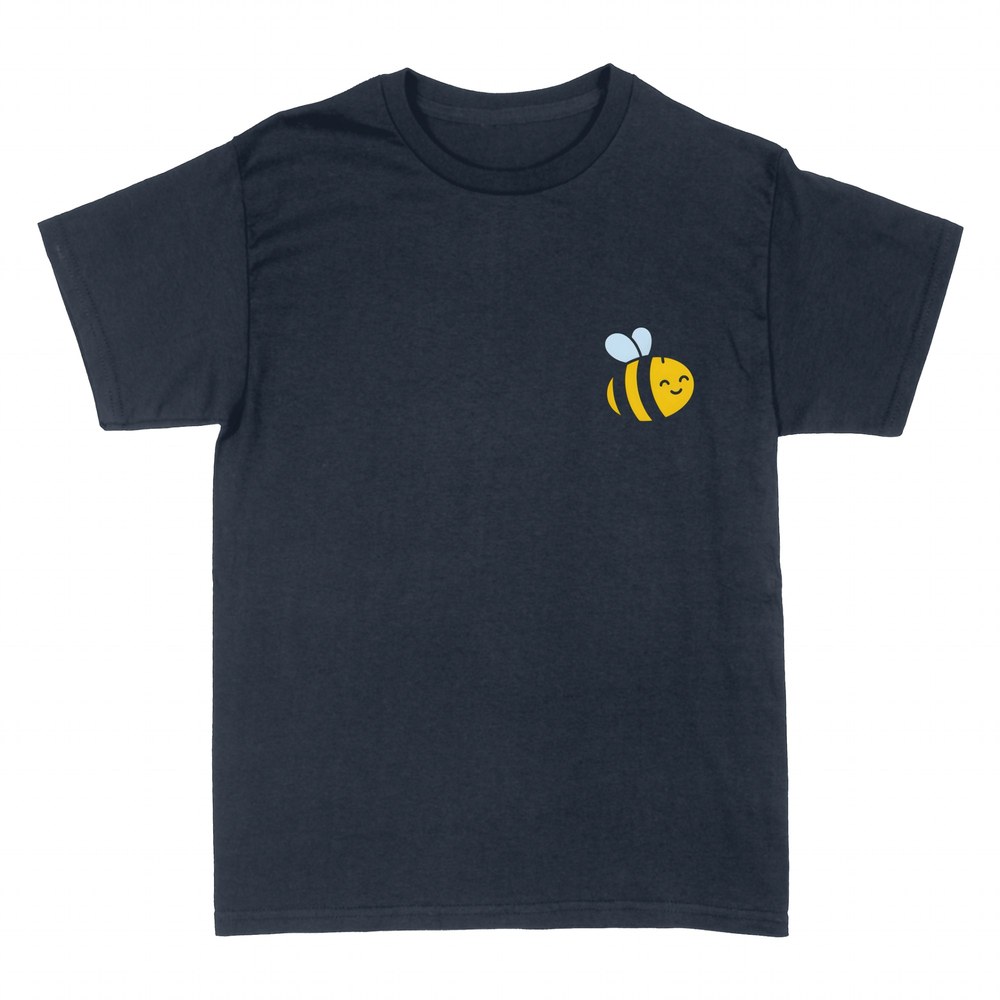 Camisetas: Let it bee con abeja sonriente