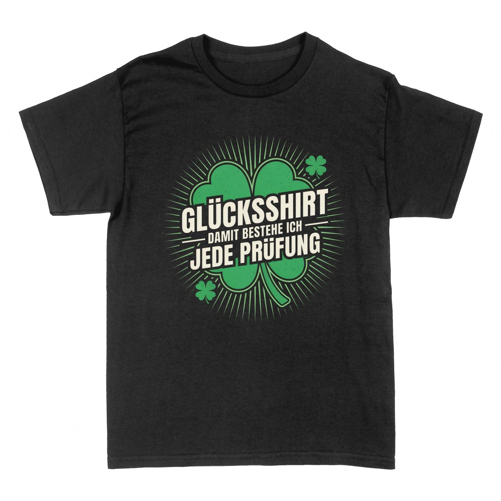 Camisetas: Tr&eacute;bol de la suerte para aprobar