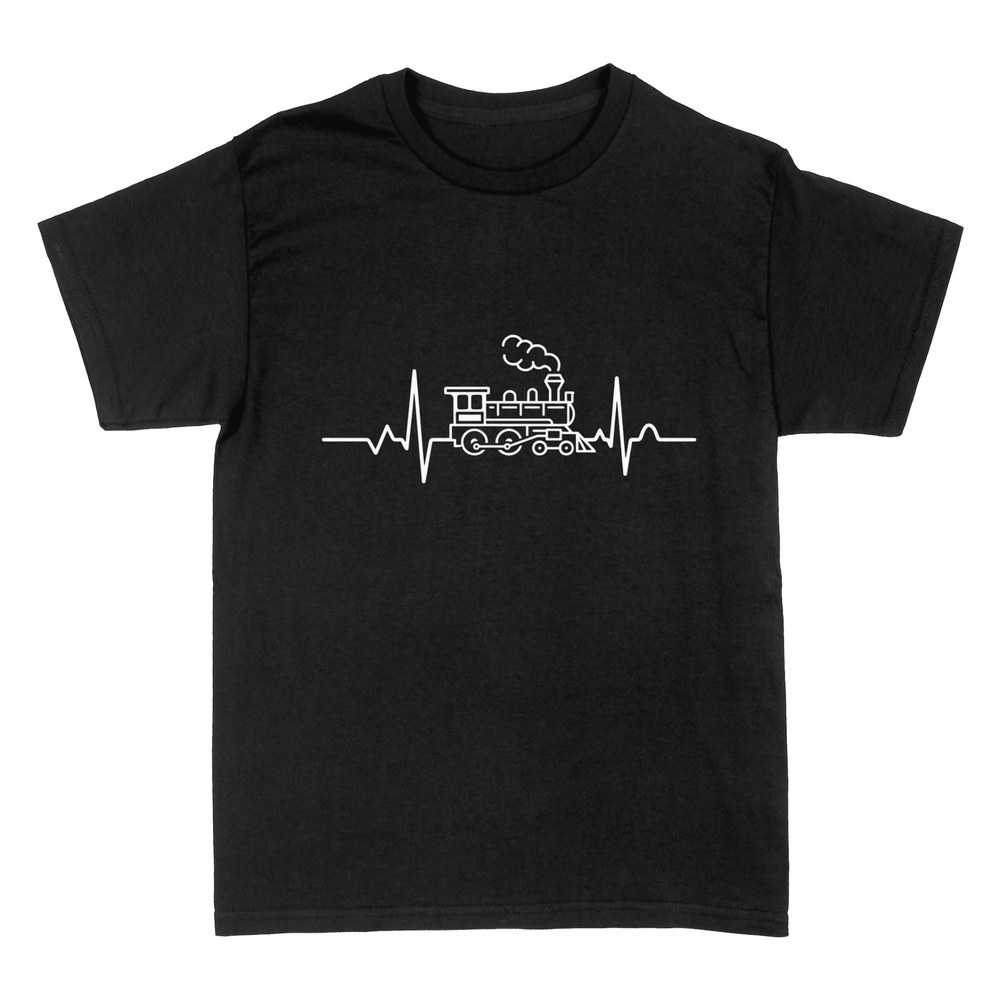 Camisetas: Locomotora de vapor en latido de coraz&oacute;n